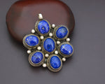 Bold Nepali Lapis Lazuli Sterling Silver Pendant