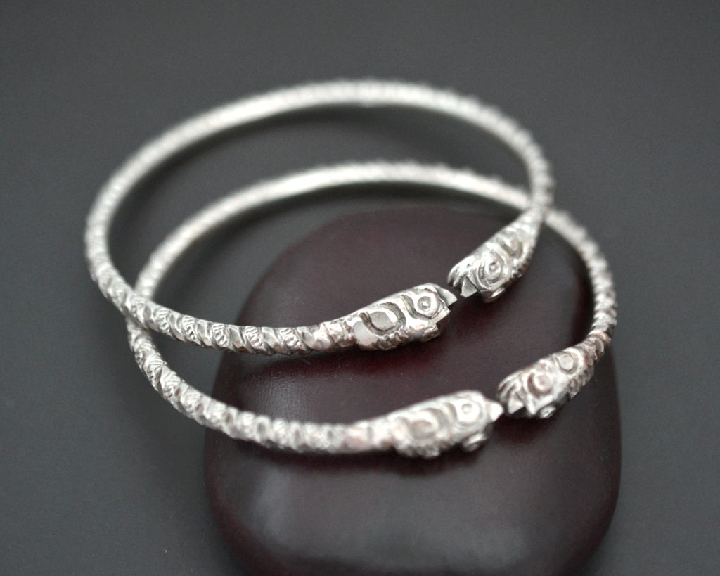 Pair Rajasthani Makara Head Bracelet - Small