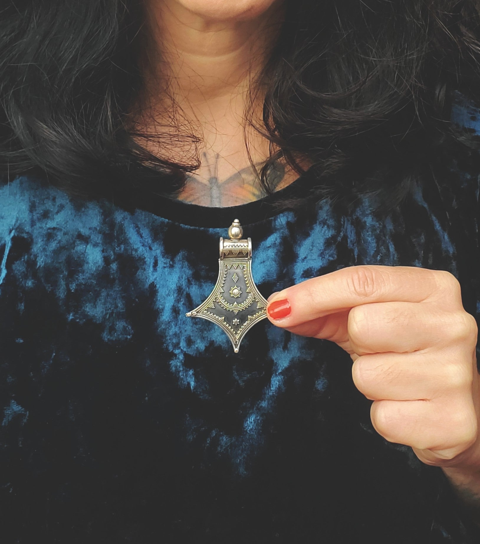 Ethnic Indian Pendant - Set of Two