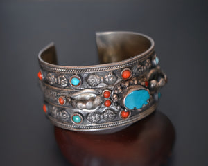 Fabulous Tibetan Nepali Turquoise Cuff Bracelet