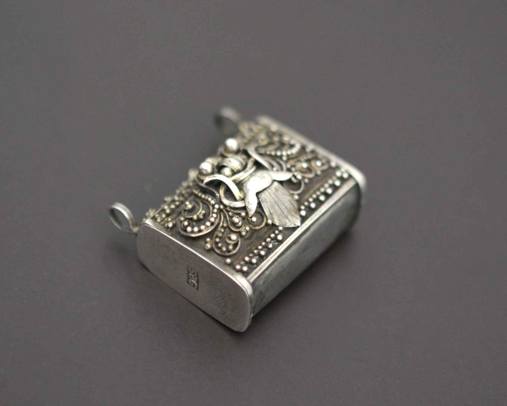Openable Silver Barong Box Pendant from Bali