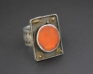 Ethnic Carnelian Ring - Size 9.25