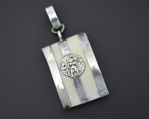 Hindu Diety Bone Pendant from India