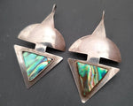 Abalone Silver Earrings