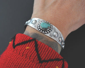 Navajo Fred Harvey Era Turquoise Bracelet - SMALL