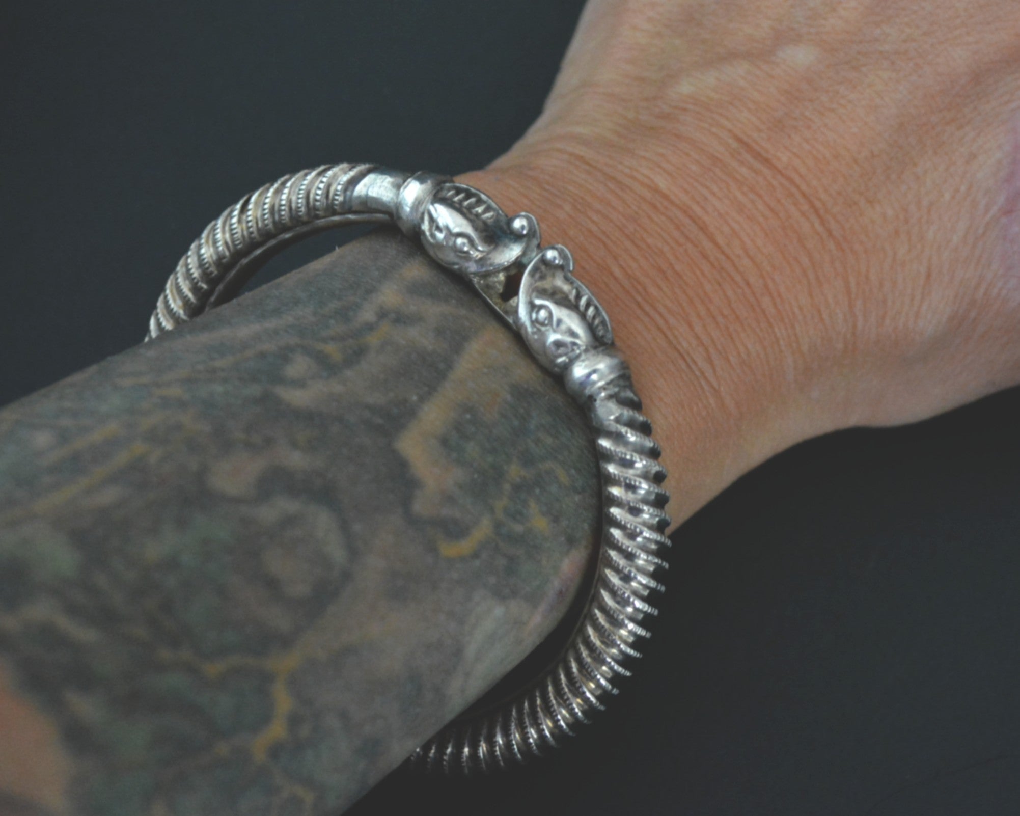 Indian Elephant Bangle Bracelet - MEDIUM