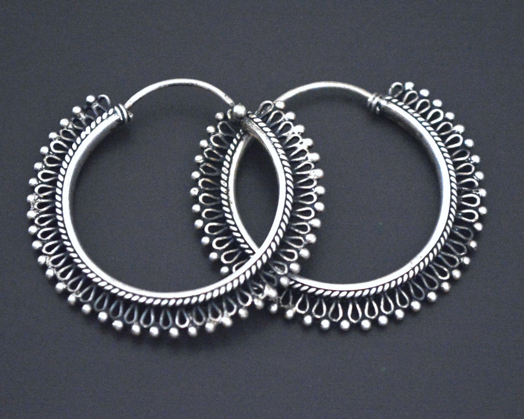 Rajasthani Hoop Earrings - MEDIUM/LARGE