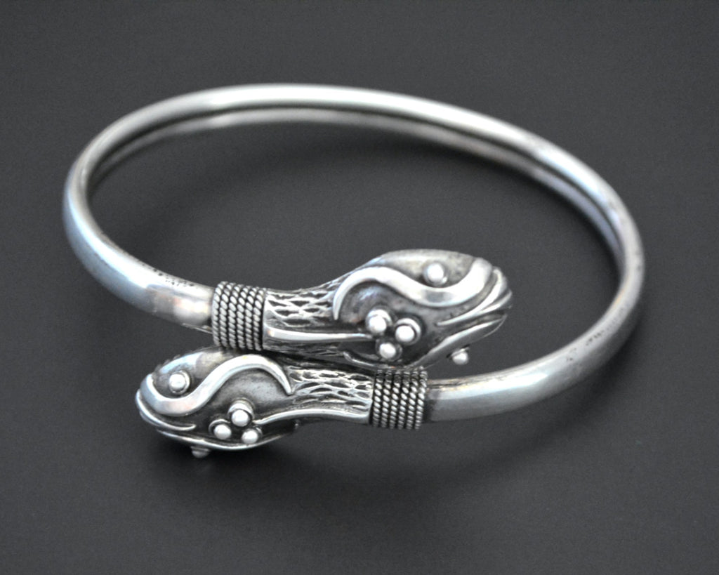 Vintage Sterling Snake Bracelet - SMALL/MEDIUM
