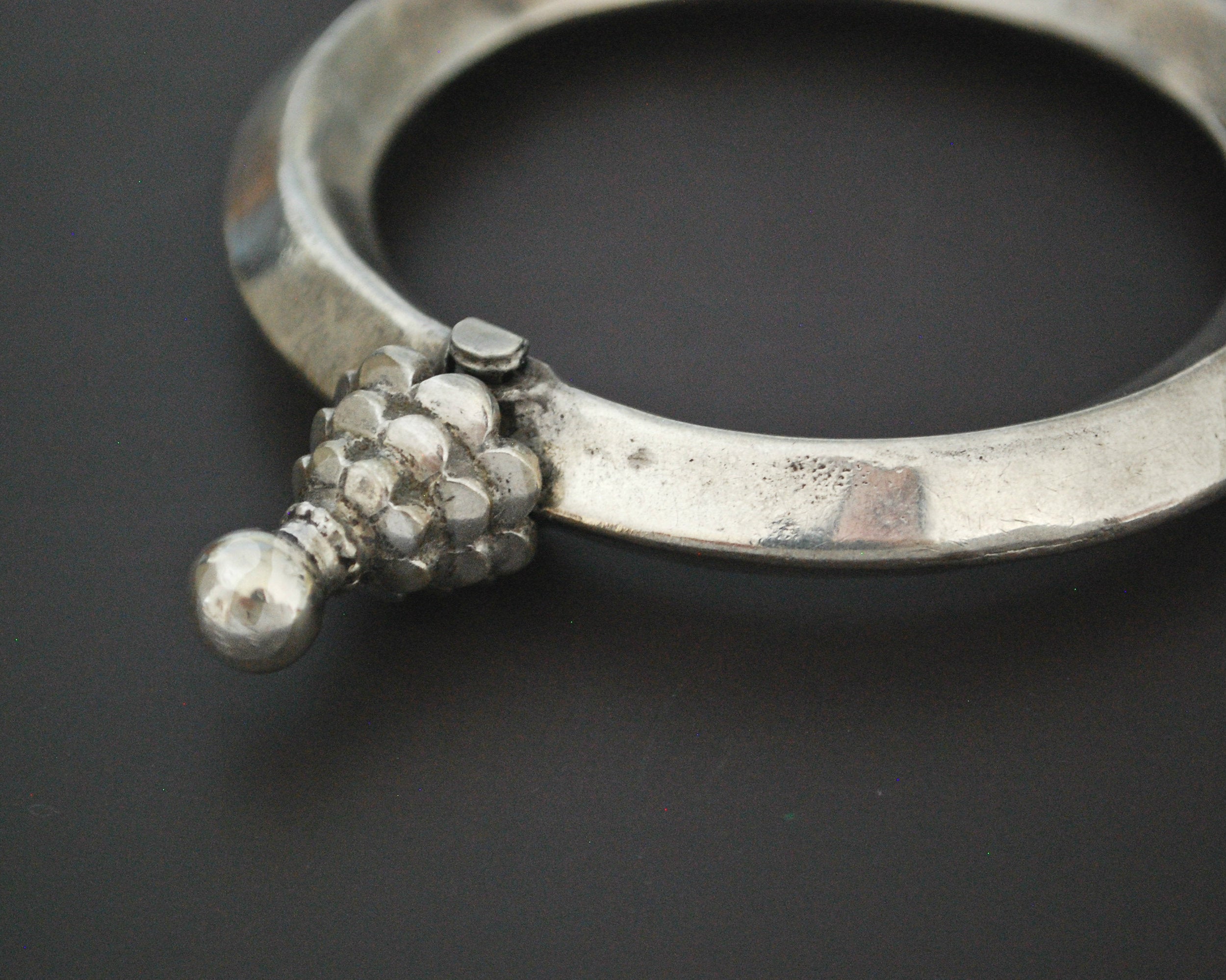 Old Rajasthani Silver Bracelet - LARGE