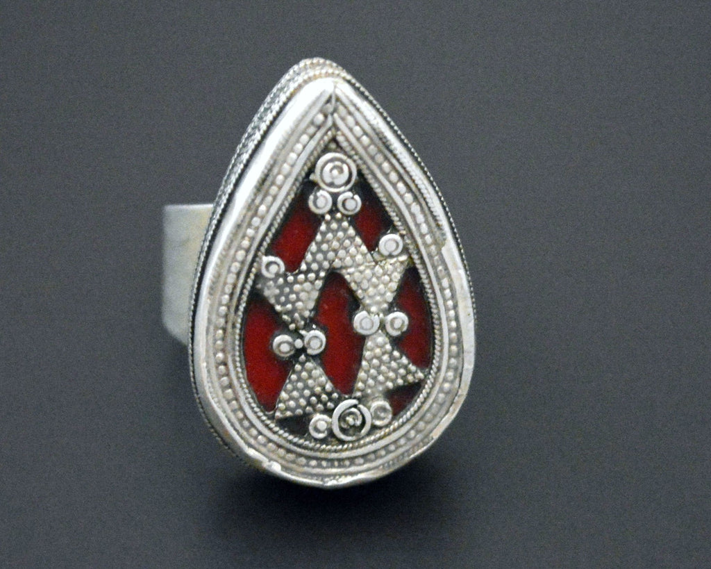 Kazakh Silver Ring - Size 9.5