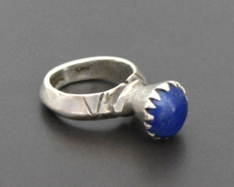 Tuareg Lapis Lazuli Ring - Size 6.25/6.5