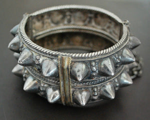 Omani Hinged Spike Bracelet with Gilding - Small Size