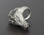 Horse Silver Ring - Size 4.5/5