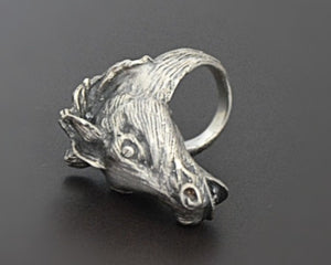 Horse Silver Ring - Size 4.5/5