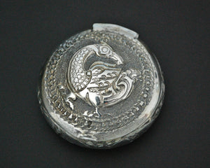 Vintage Carved Peacock Box from India