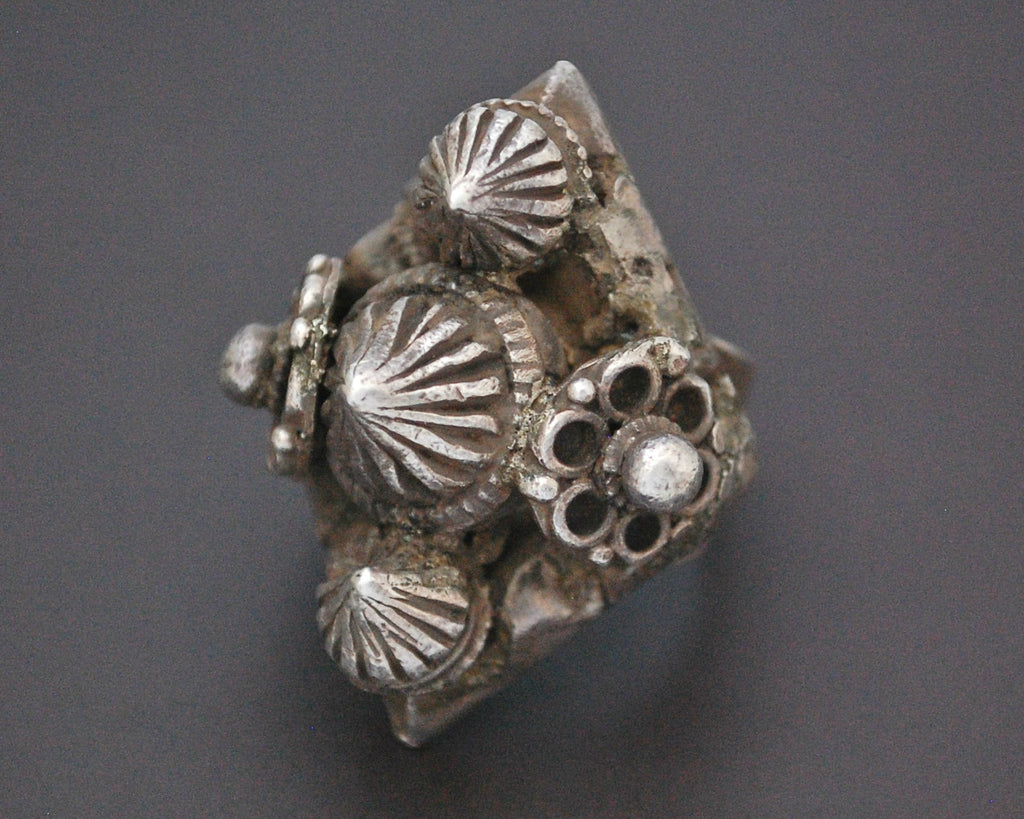Reserved for Y.M. - Heavy Tribal Indian Silver Ring - Size 6+