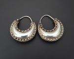 Ethnic Hoop Earrings with Dotwork - SMALL
