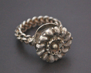 Tribal Rajasthani Silver Ring - Size 6.5