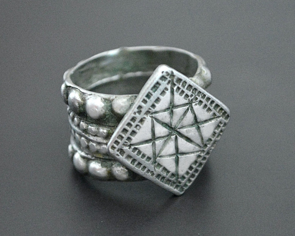 Antique Omani Silver Ring - Size 10.5
