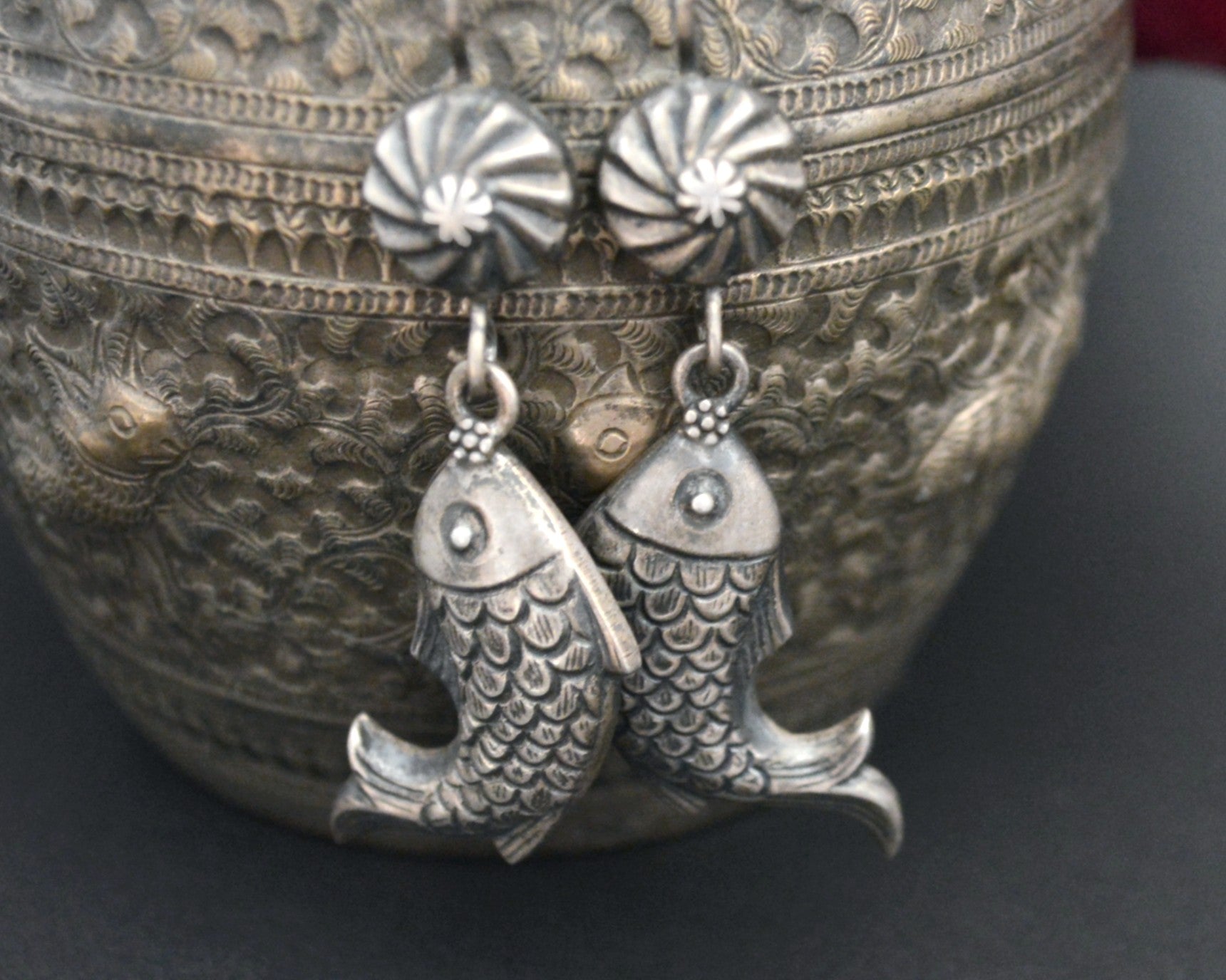 Indian Fish Dangle Earrings
