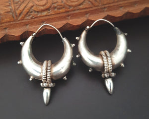 Ethnic Spike Hoop Earrings - SMALL / MEDIUM