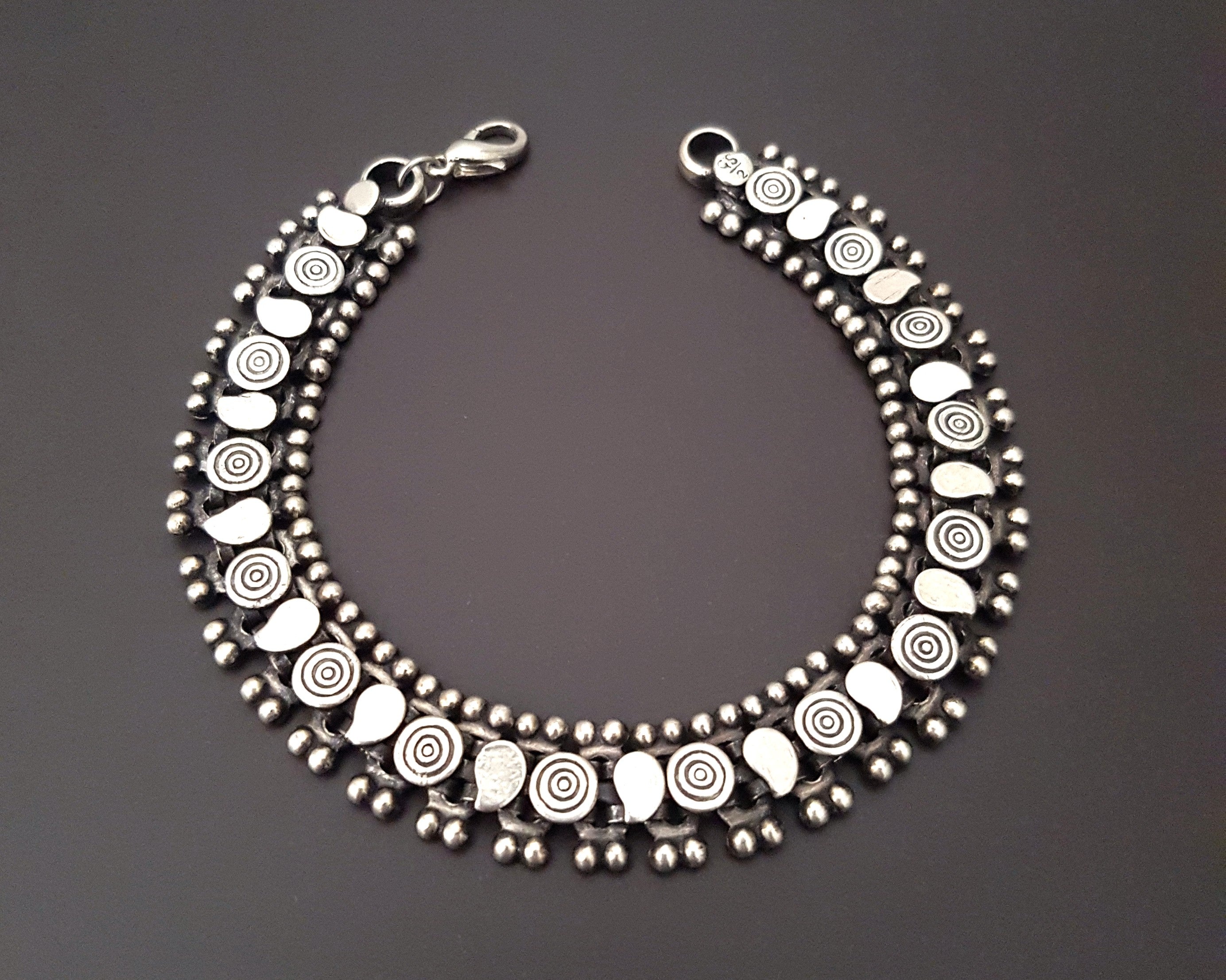Rajasthani Sterling Silver Link Bracelet