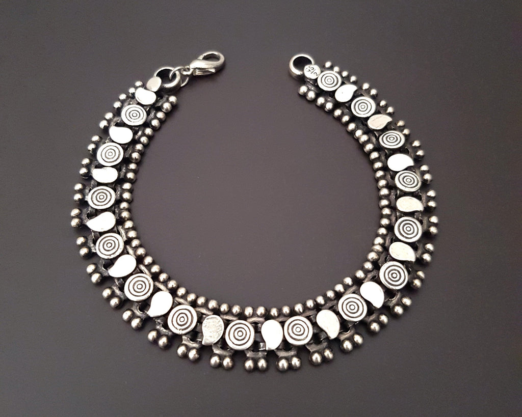 Rajasthani Sterling Silver Link Bracelet