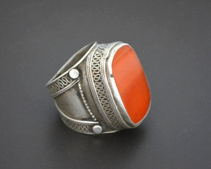 Turkmen Carnelian Ring - Size 9
