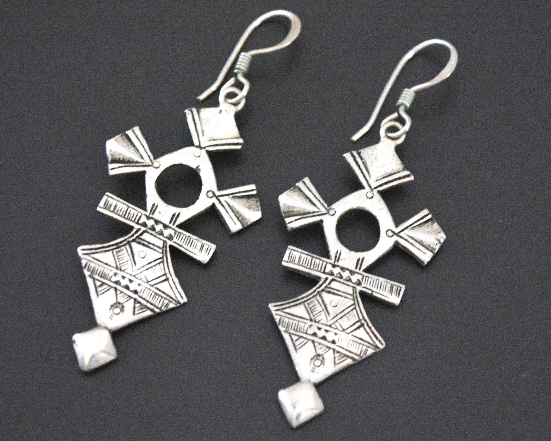 Tuareg Cross Dangle Earrings
