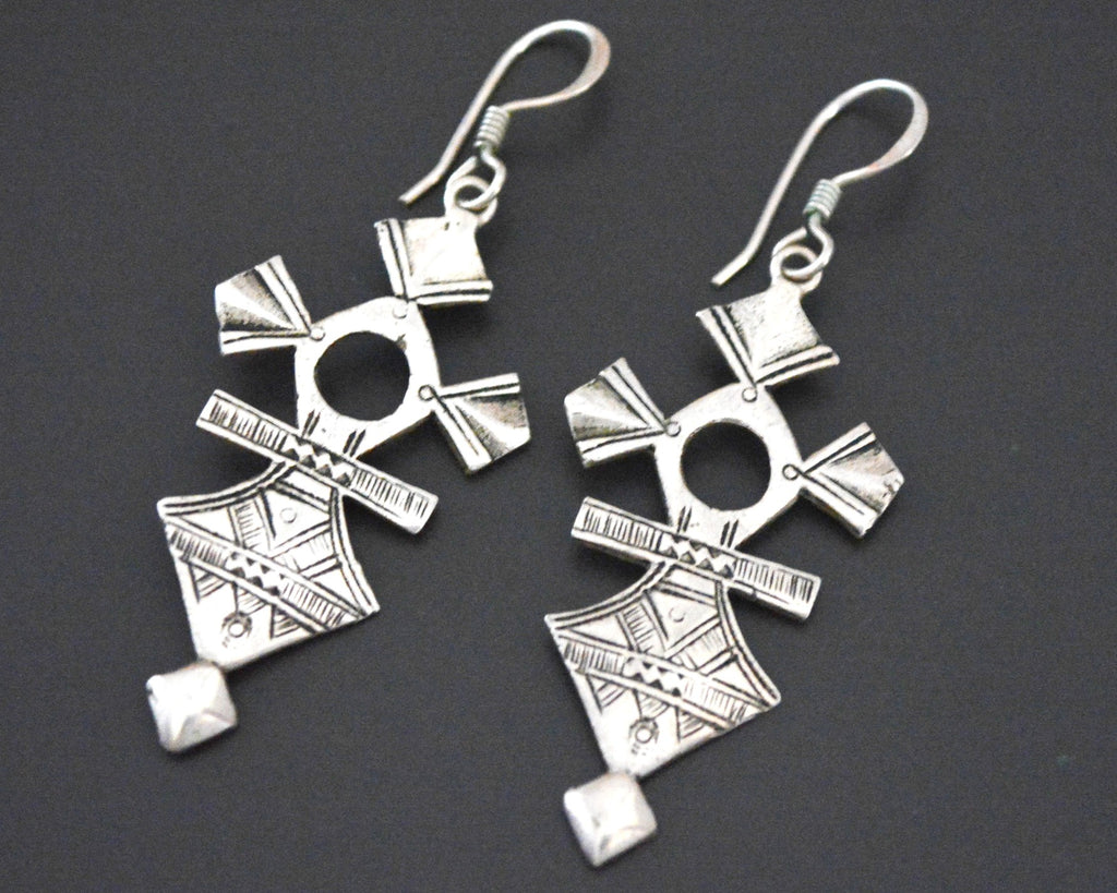 Tuareg Cross Dangle Earrings