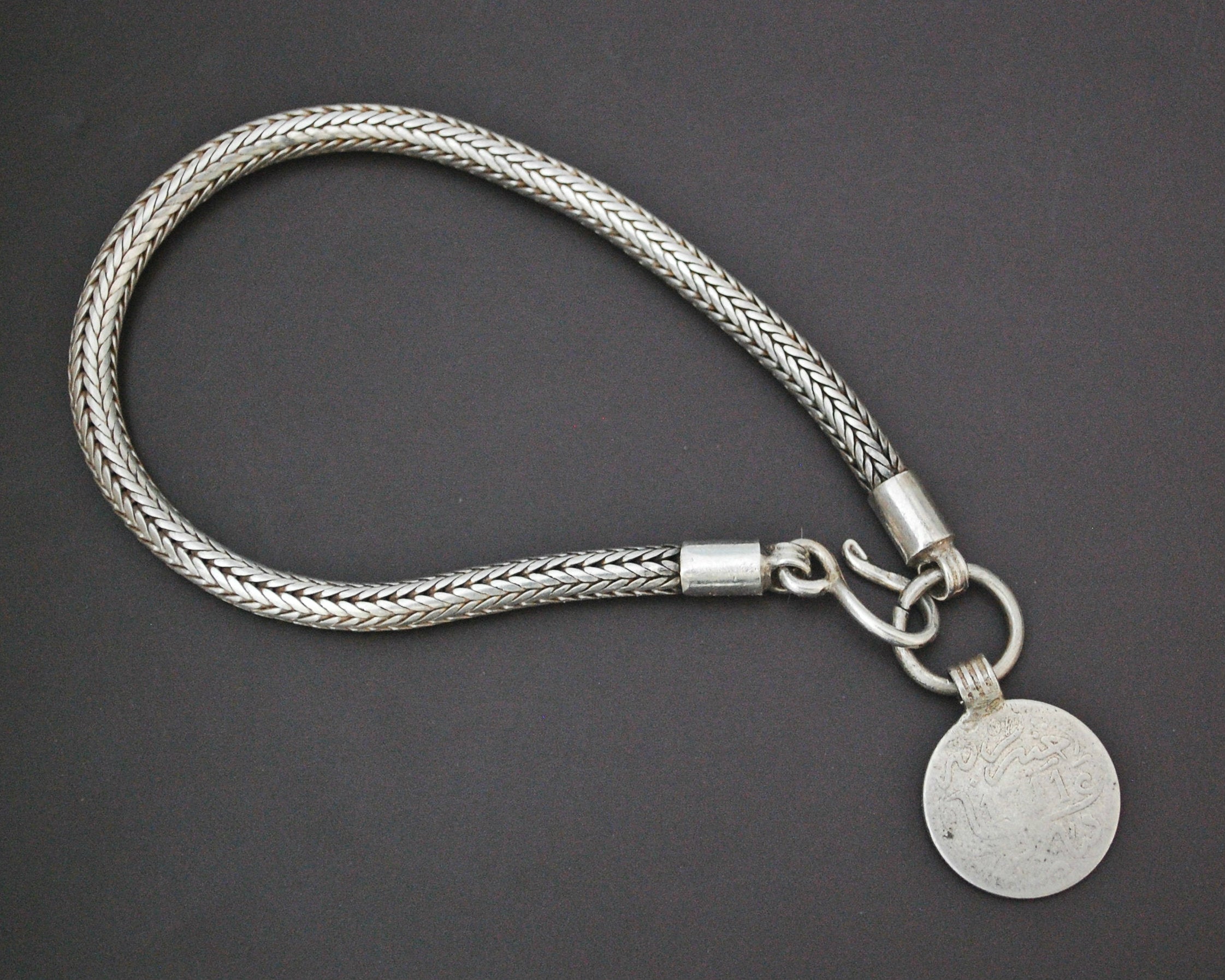 Snake Chain Bracelet with Berber Coin