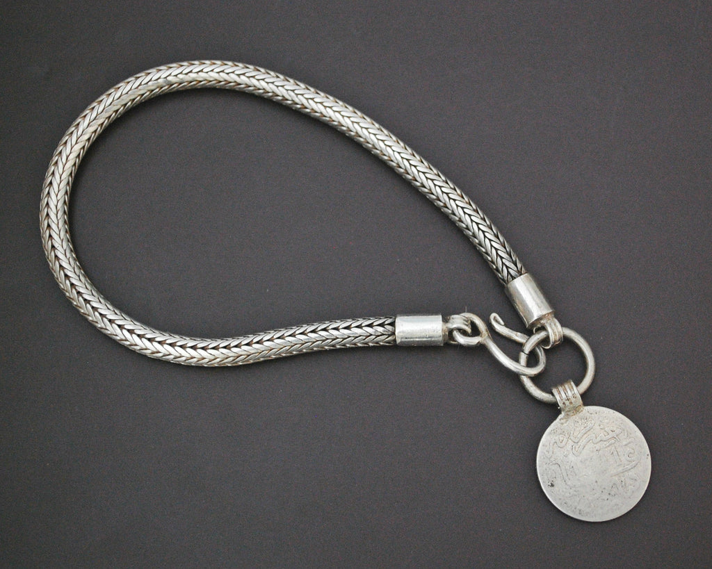 Snake Chain Bracelet with Berber Coin