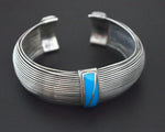 Native American Turquoise Wire Cuff Bracelet - SMALL - Flexible