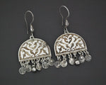 Ethnic Silver Dangle Earrings from Egypt