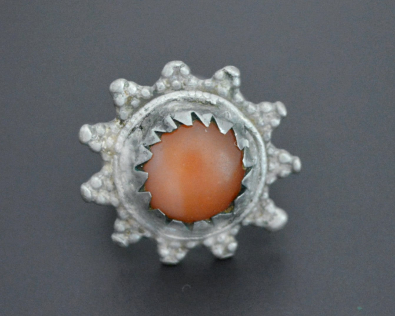 Vintage Afghani Agate Ring - Size 7.5