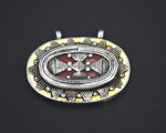 Gilded Silver Kazakh Pendant with Two Bales