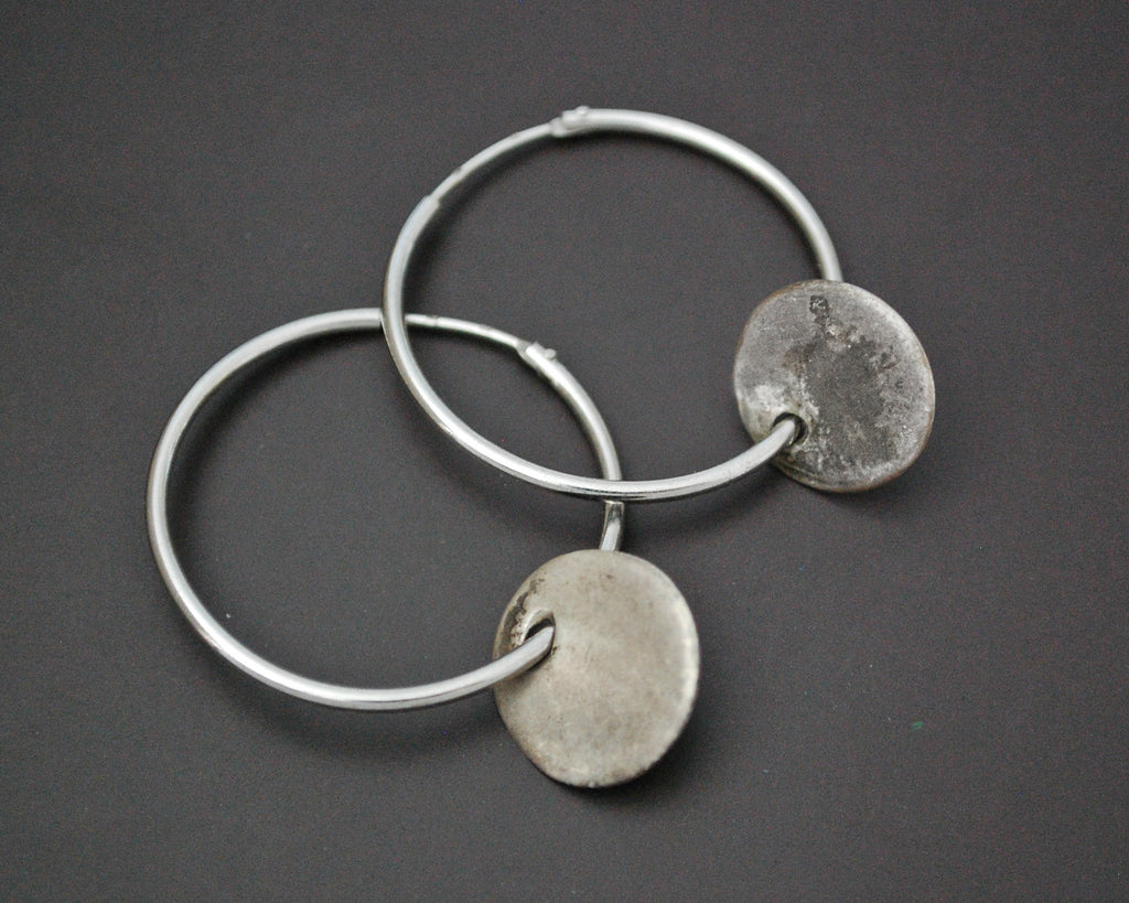 Hoop Earrings with Berber Coins