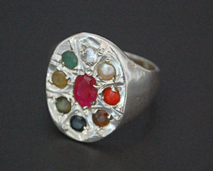 Navaratna Indian Astrology Ring - Size 7.75