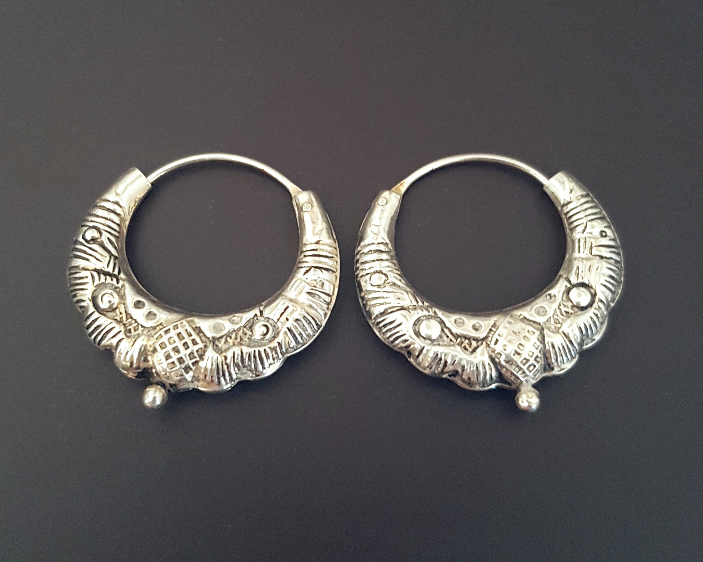 Nepali Hoop Earrings - SMALL / MEDIUM