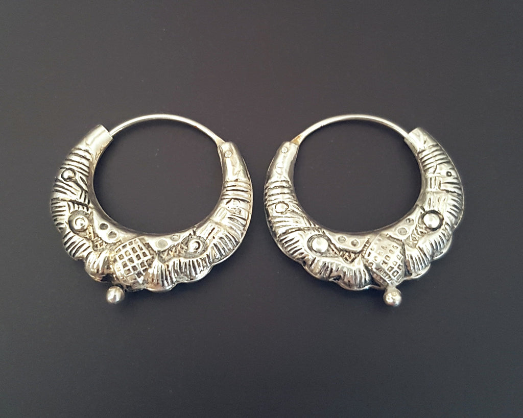 Nepali Hoop Earrings - SMALL / MEDIUM