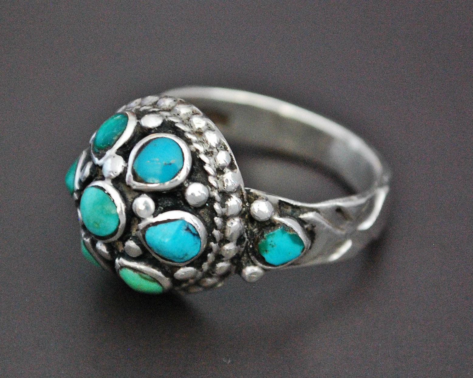 Ladakh Turquoise Ring - Size 8.5