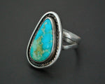 Native American Navajo Turquoise Ring - Size 6.25
