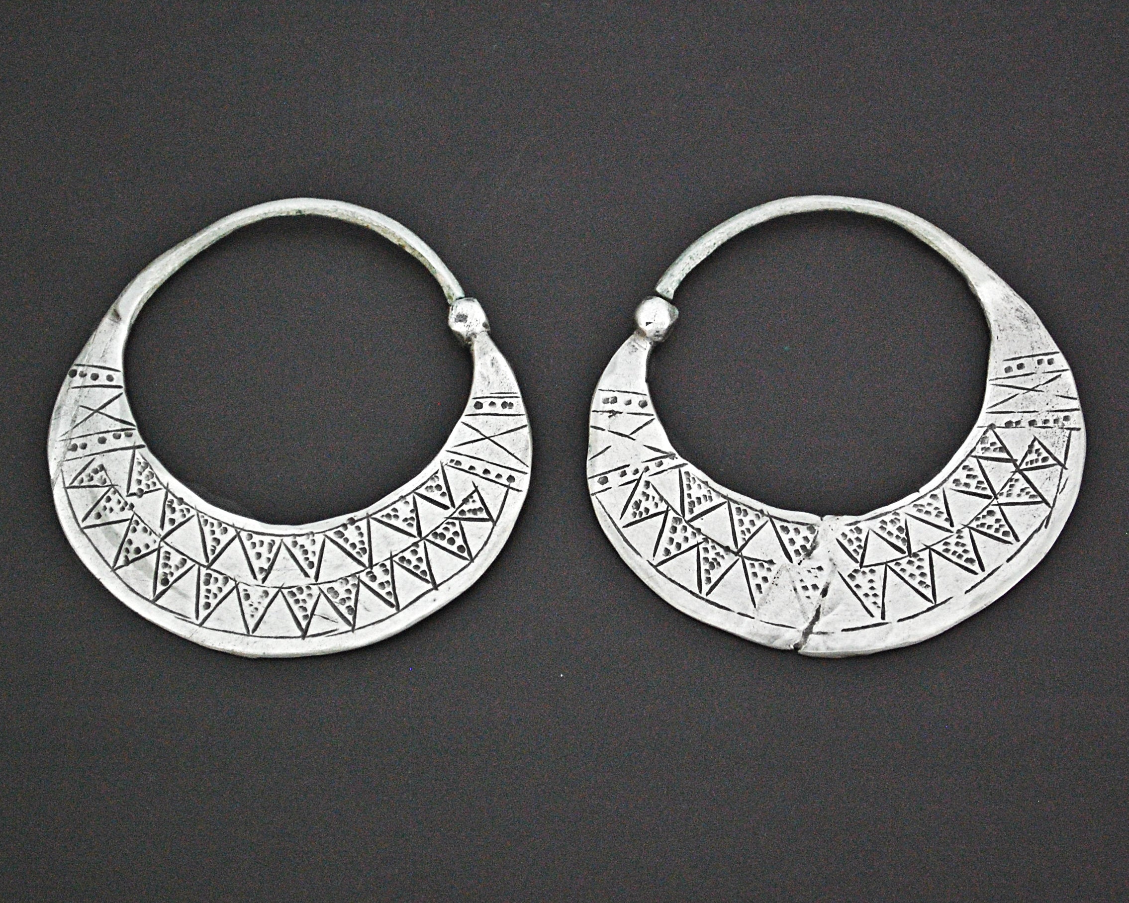 Large Nubian Hoop Earrings