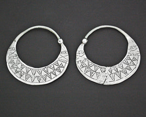 Large Nubian Hoop Earrings
