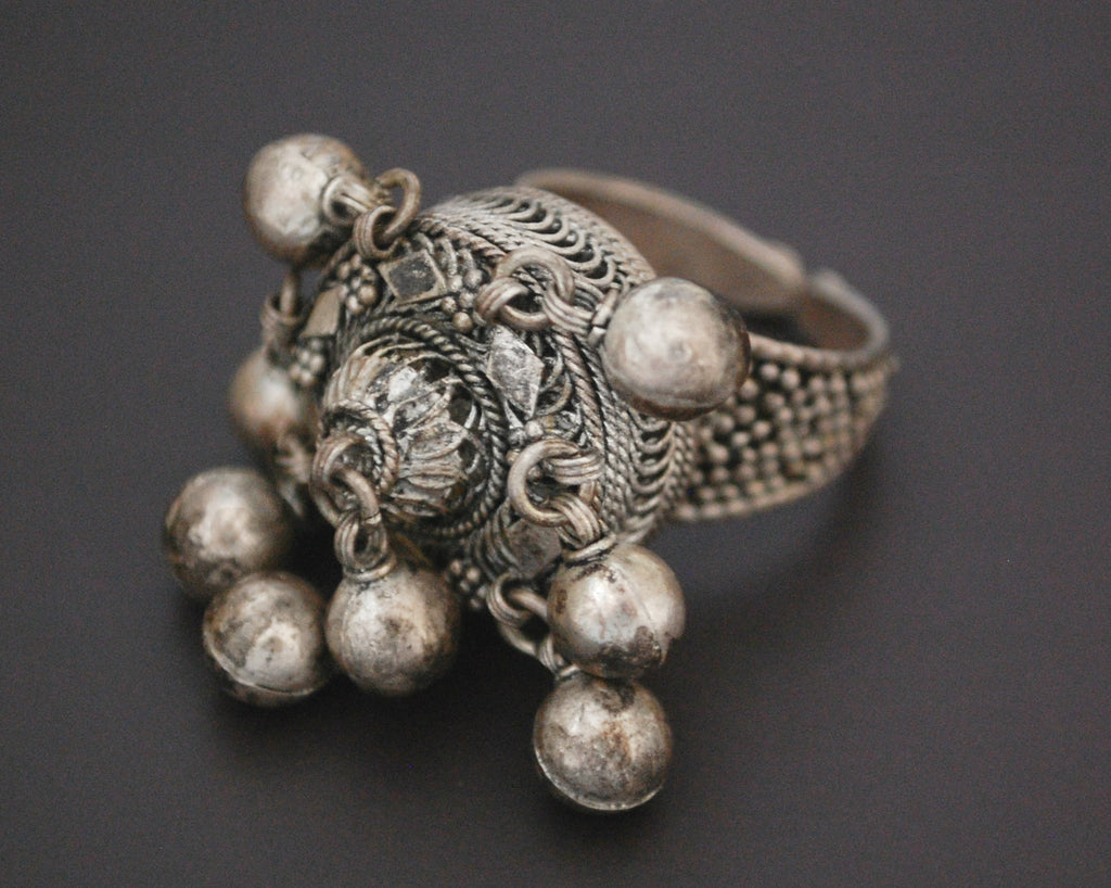 Yemeni Bedouin Ring with Bells - Size 7.25