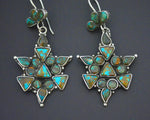 Ethnic Turquoise Earrings from India