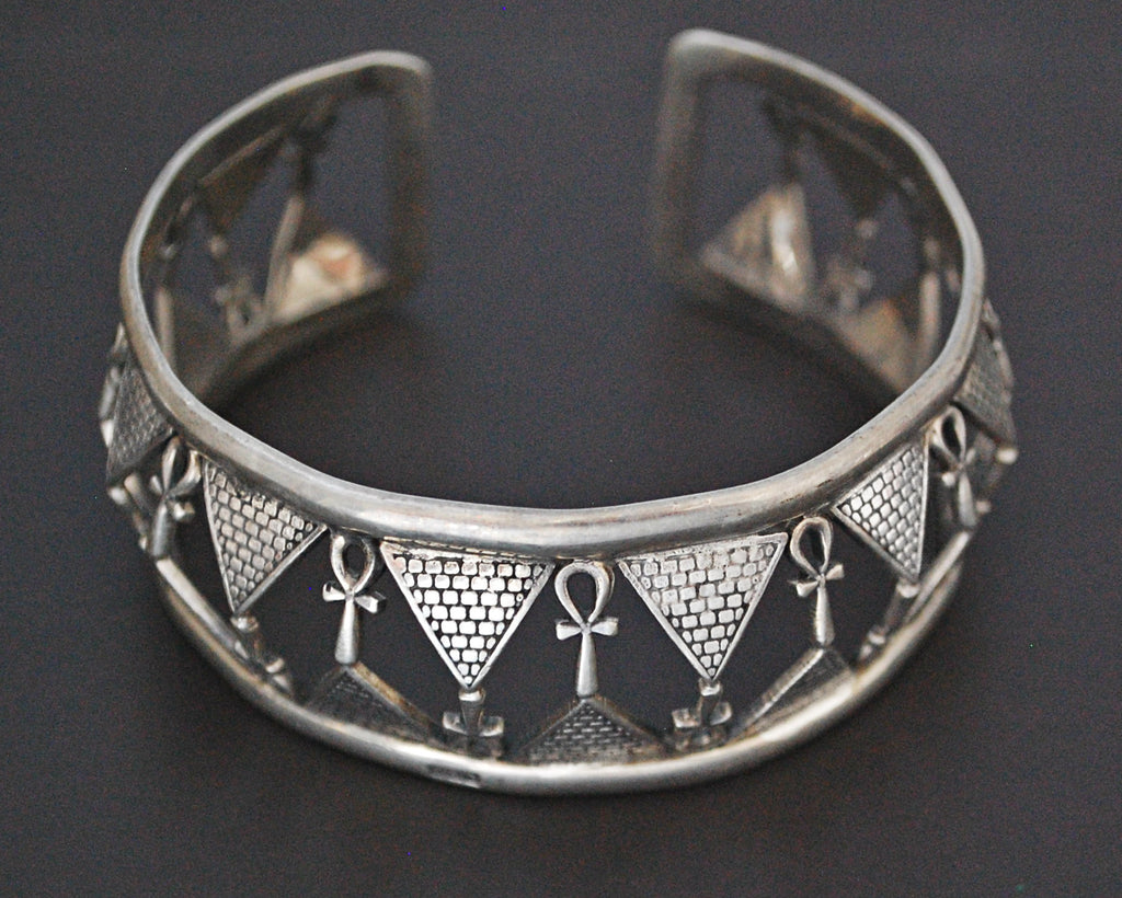 Egyptian Ankh Cuff Bracelet