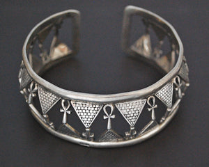 Egyptian Ankh Cuff Bracelet