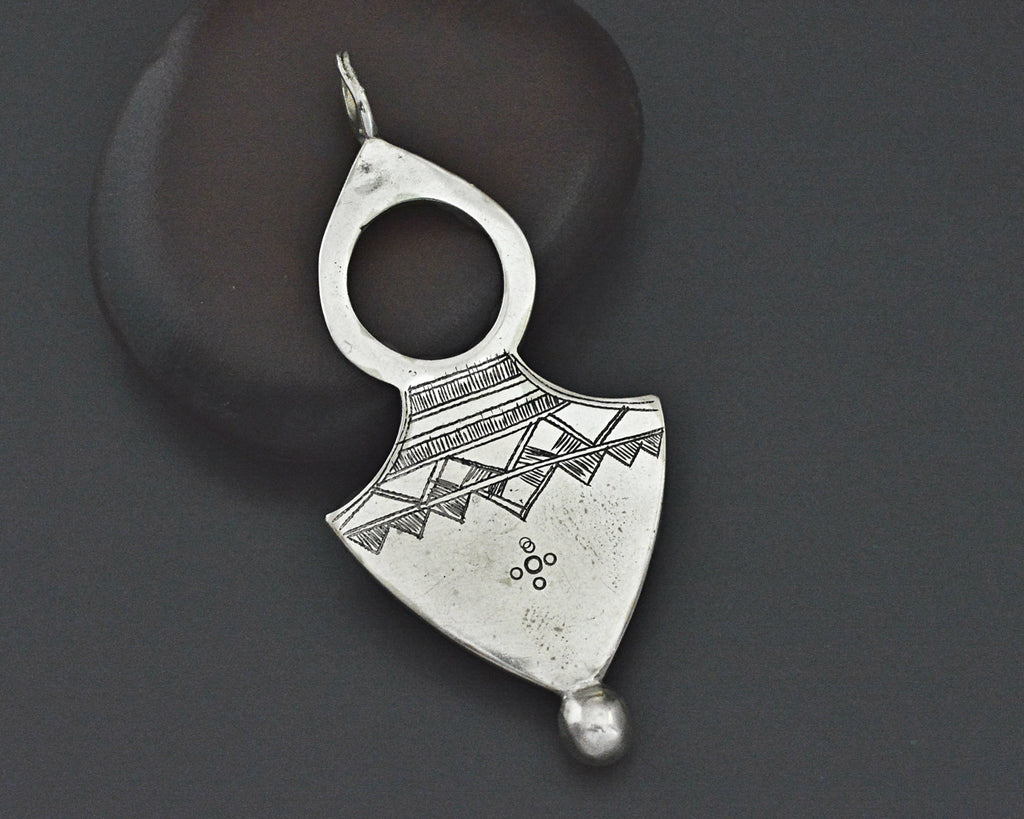 Tuareg Silver Cross with Engravings