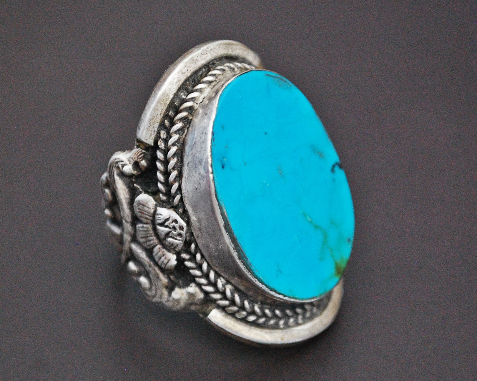 Nepali Turquoise Ring - Size 10.5